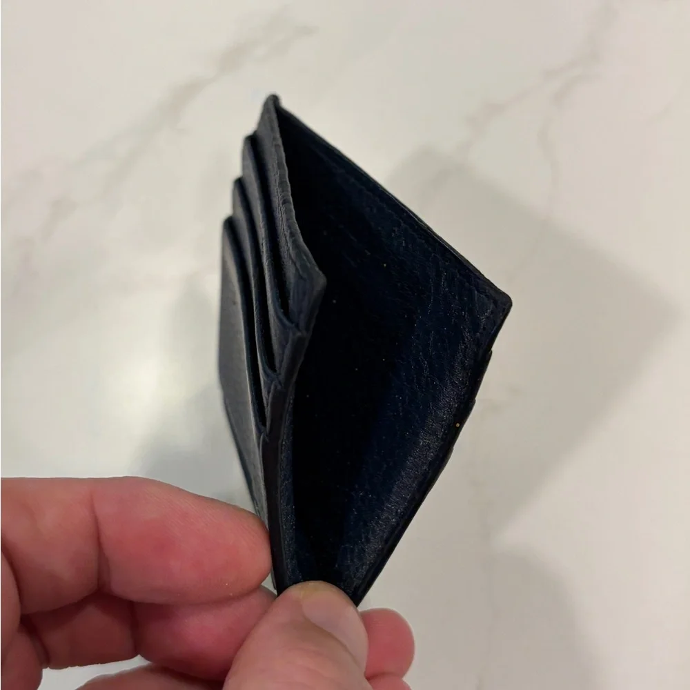 Prada navy leather card holder - Picture 3 of 9